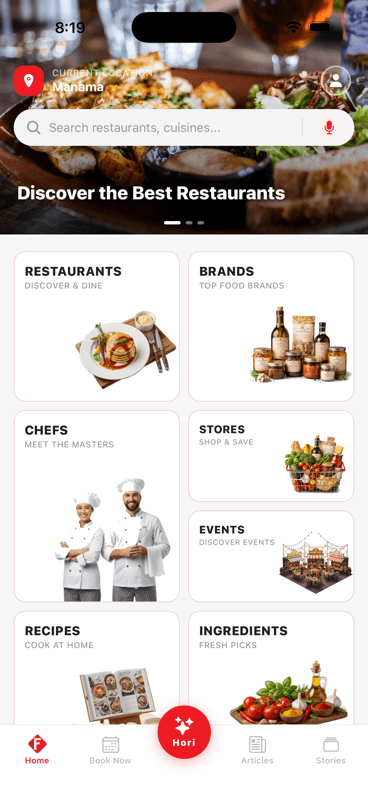 Flavaromas mobile app