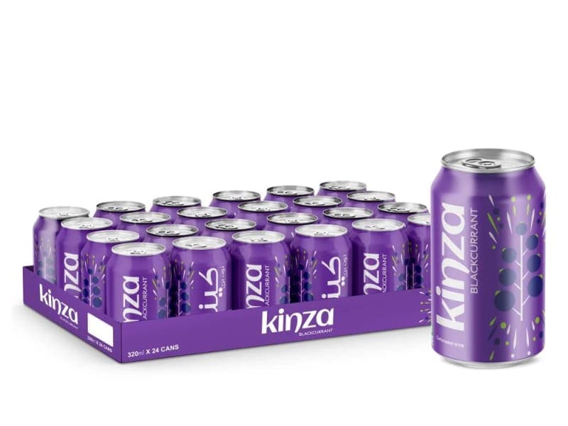 Kinza Blackcurrant CSD - 320ml x 24 Pcs