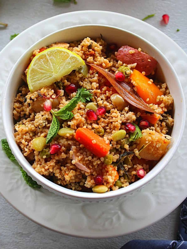 FOXTAIL MILLET PULAO HEALTHY INDIAN DISH